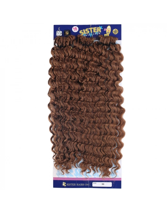 Sister Afro Dalgası Saç - Bakır 30
