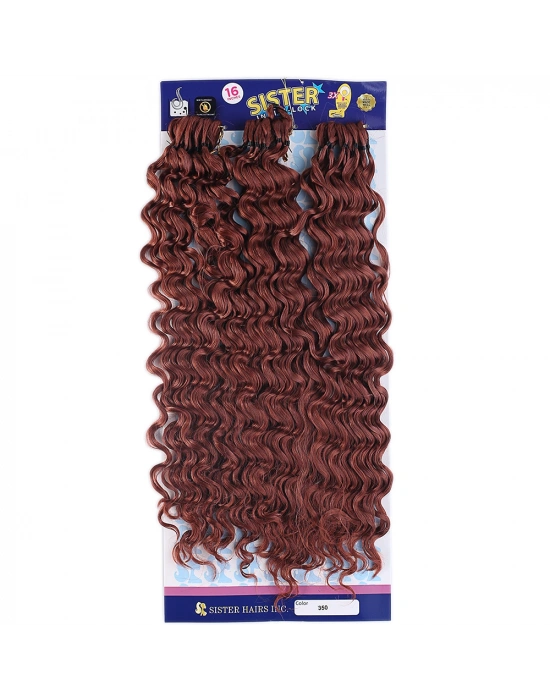 Sister Afro Dalgası Saç - Kızıl Bakır 350