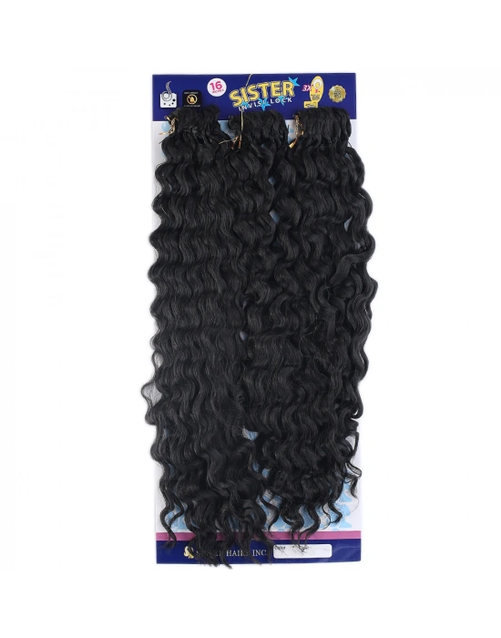 Sister Afro Dalgası Saç-Koyu Kestane 2