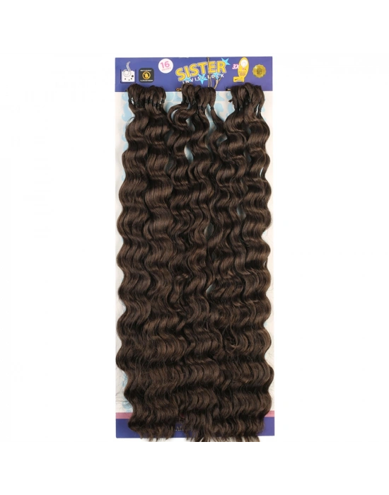 Sister Afro Dalgası Saç - Kumral 6