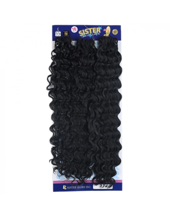 Sister Afro Dalgası Saç-Siyah 1
