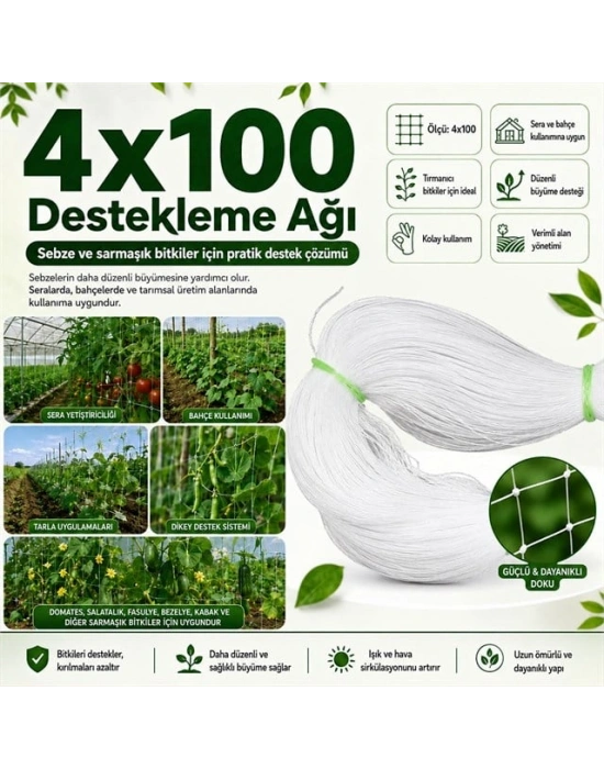 SN-38882 Bitki Tırmanma Ağı 4x100 m