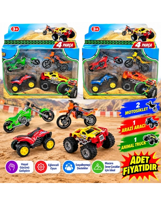 SNT20463 4 Pack Extreme Sport Oyuncak
