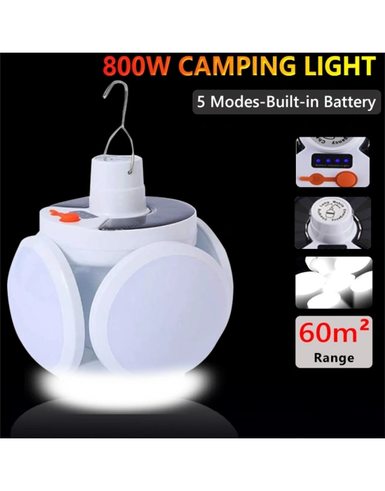 Solar 5 Kanatlı Kamp Lambası