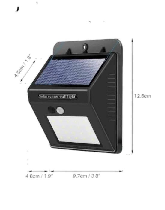 Solar Güneş Enerji Panelli Sensörlü Lamba Enerji Tasarruflu