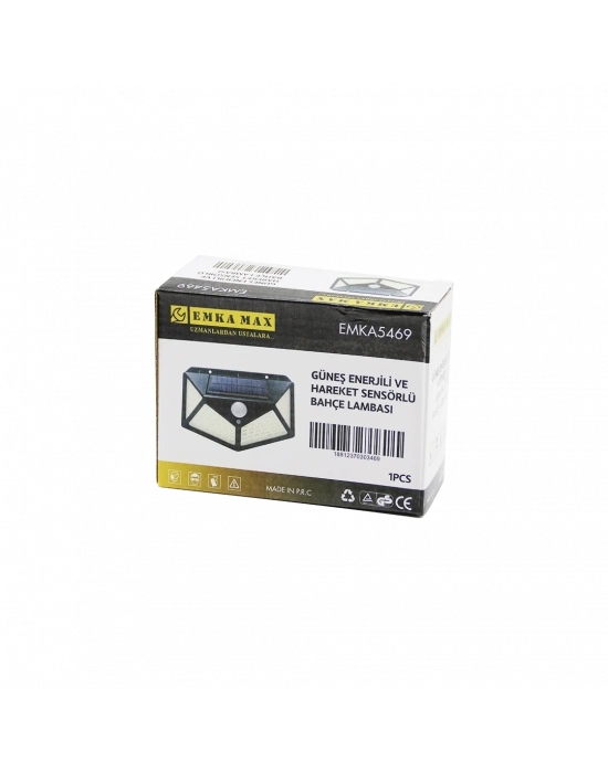 Solar Hareket Sensörlü Dış Mekan Aplik Lambası 9.5x13.5 cm