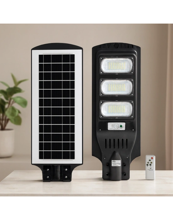 Solar Sokak Lambası 300W 6500K Sensörlü Kumandalı