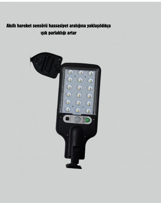 STL616 Sensörlü Solar Sokak Lambası