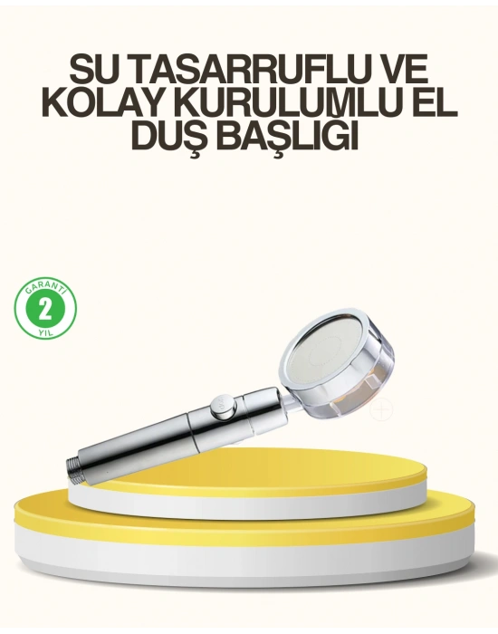 Su Basıncını Artıran Sızdırmaz Duş Başlığı