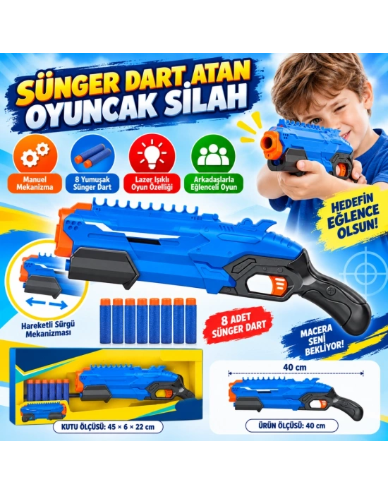 Sünger Dart Atan Silah 40 cm