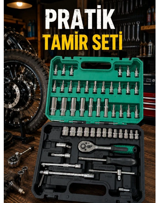Taşıma Çantalı 53 Parça Tamir Takımı