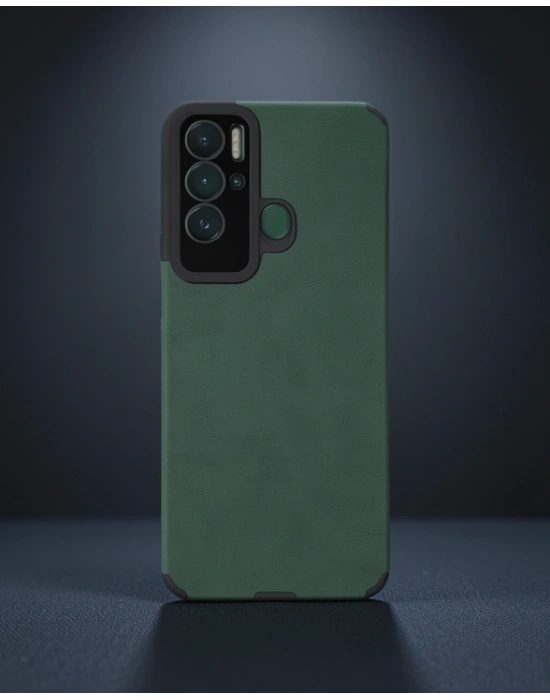 Tecno Pova Neo Kılıf Loop Deri Silikon - Yeşil