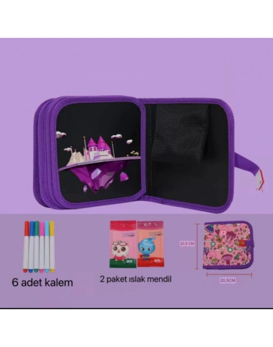 Temizlenebilir Renkli Çizim Defteri