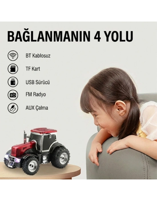 Traktör Tasarımlı Bluetooth Hoparlör