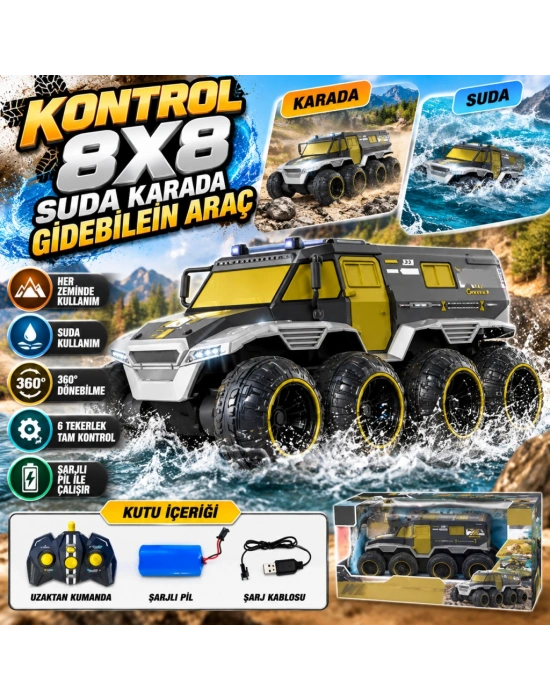 UD2226A-KONTROL 8X8 Suda Karada Gidebilein Araç