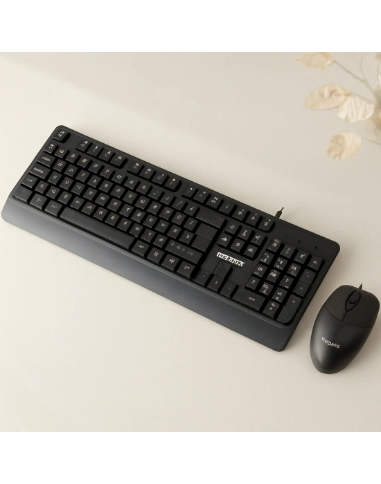 USB Kablolu Q Klavye & 1200 DPI Mouse Seti