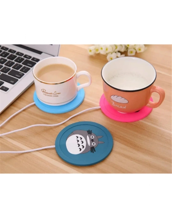 USB Silikon Bardak Altı Isıtıcı