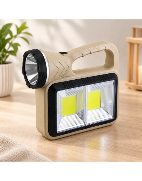 USB Solar Şarjlı El Feneri