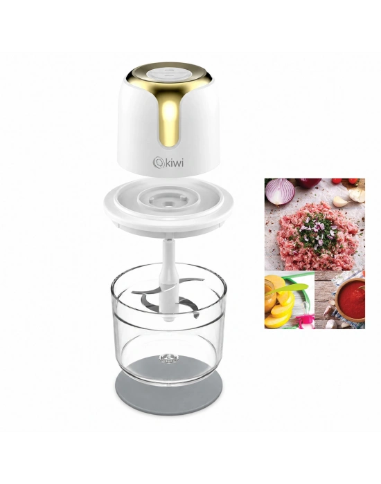 USB Type-C Şarjlı Mini Blender 3 Bıçak 1.2L