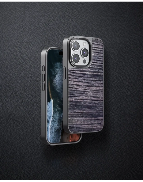 Venco Apple İphone 14 Pro Max Wave Kapak - Kahverengi