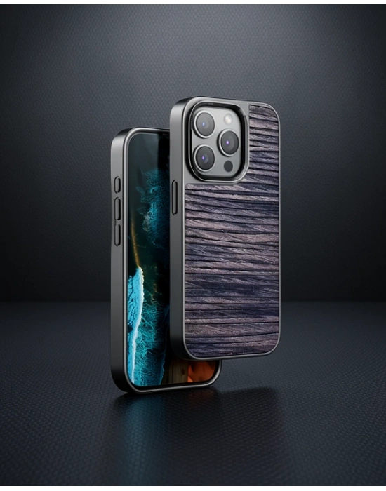 Venco Apple İphone 14 Pro Wave Kapak - Kahverengi