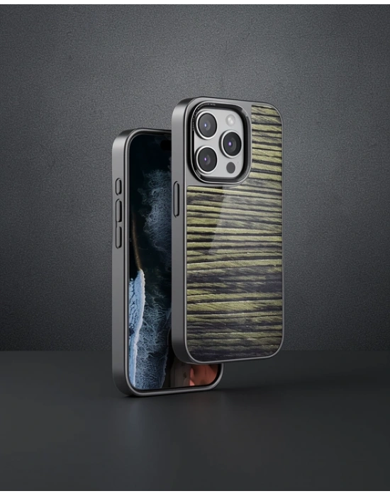 Venco Apple İphone 14 Pro Wave Kapak - Koyu Kahve