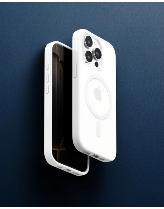 Venco Apple İphone 15 Pro Max Joly Magsafe Kapak - Beyaz