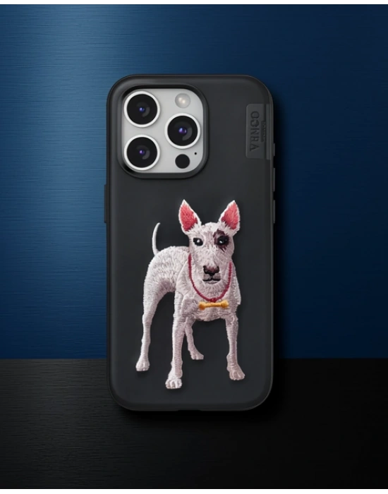 Venco Apple İphone 15 Pro Max Perma Desenli Kapak - Siyah