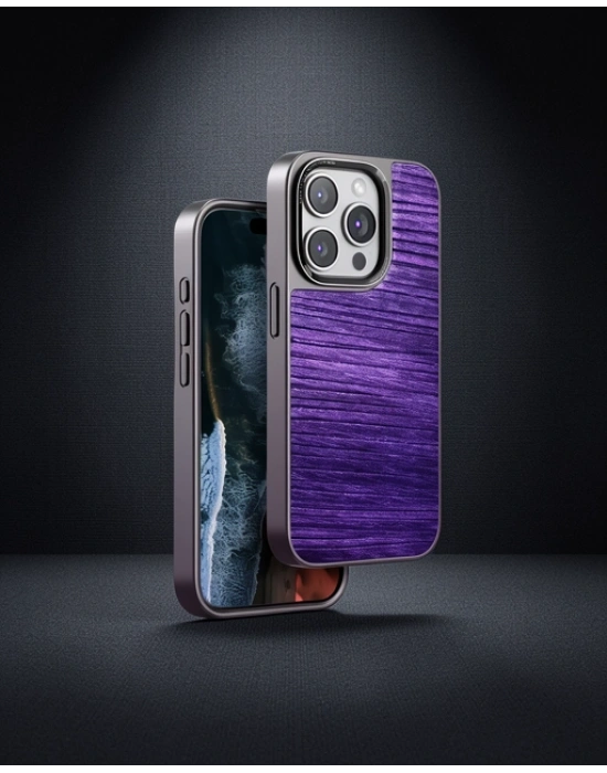 Venco Apple İphone 15 Pro Max Wave Kapak - Derin Mor
