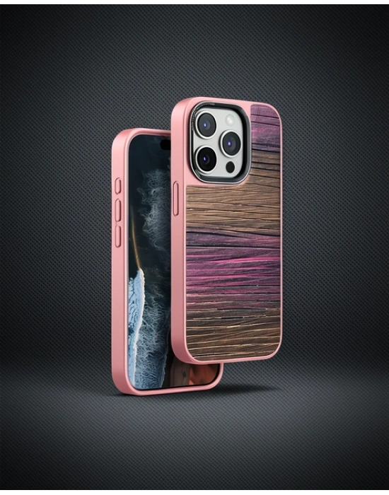 Venco Apple İphone 15 Pro Max Wave Kapak - Pembe