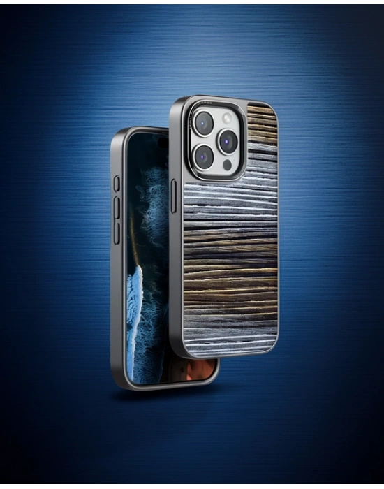 Venco Apple İphone 15 Pro Wave Kapak - Sarı