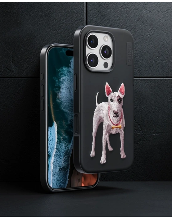 Venco Apple İphone 16 Pro Max Perma Desenli Kapak - Siyah