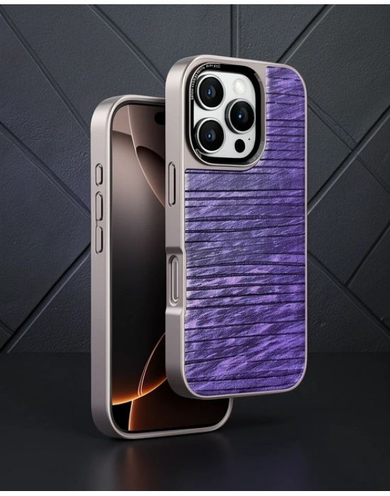 Venco Apple İphone 16 Pro Max Wave Kapak - Derin Mor