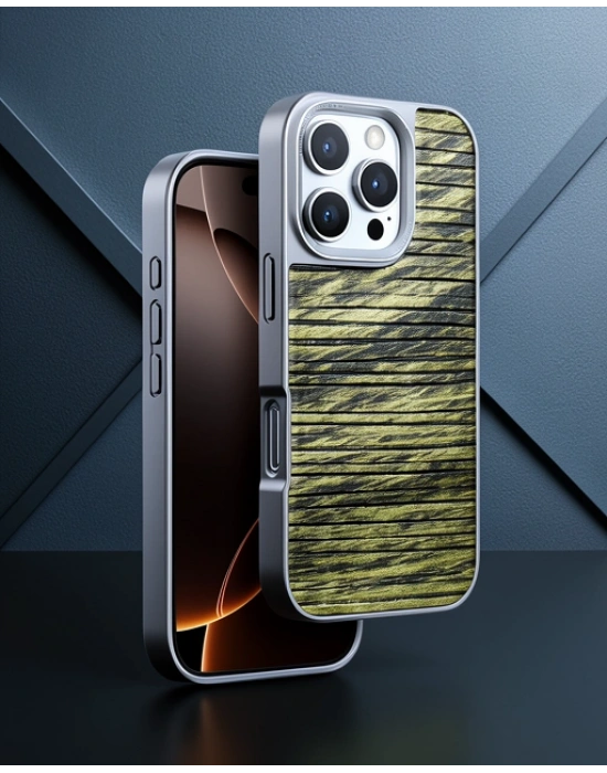Venco Apple İphone 16 Pro Max Wave Kapak - Koyu Kahve