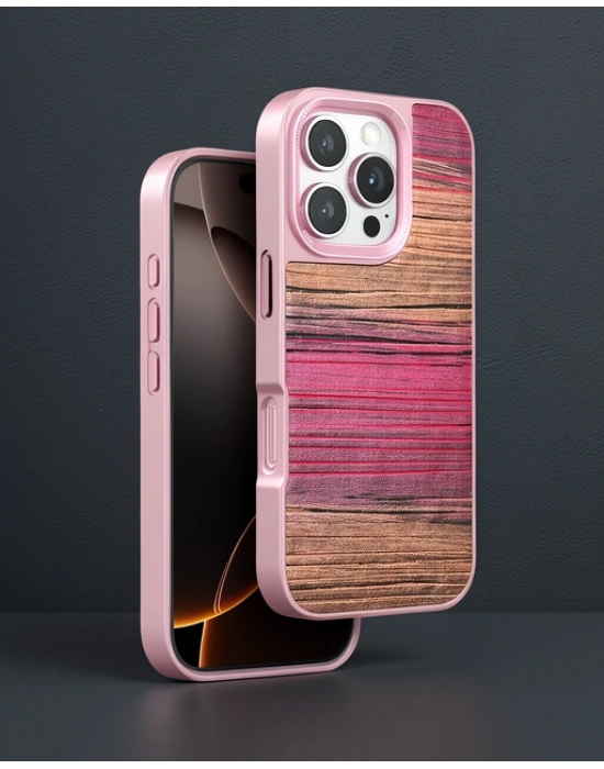 Venco Apple İphone 16 Pro Wave Kapak - Pembe