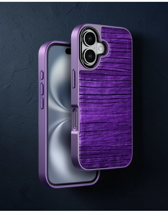 Venco Apple İphone 16 Wave Kapak - Derin Mor
