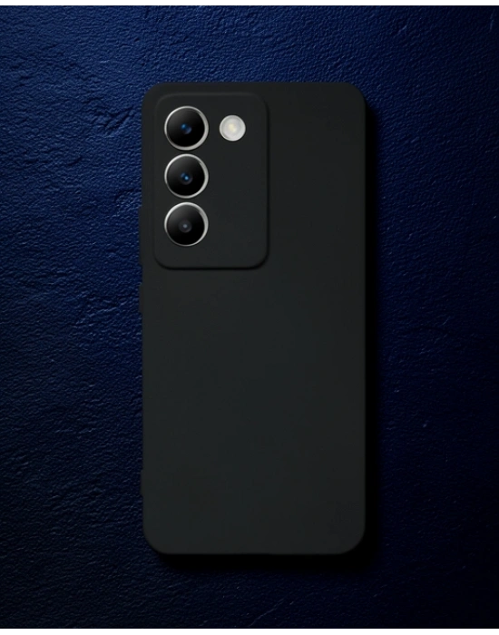 Vivo V30 Lite 4g Kılıf First Silikon - Siyah