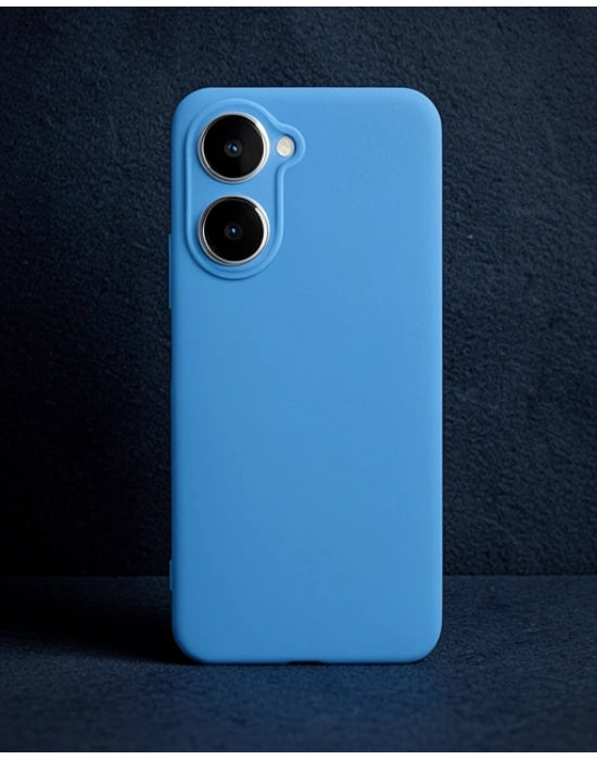 Vivo Y18 Kılıf First Silikon - Mavi