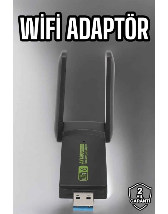 Wifi Adaptör Çift Bantlı Kablosuz Wifi Adaptörü
