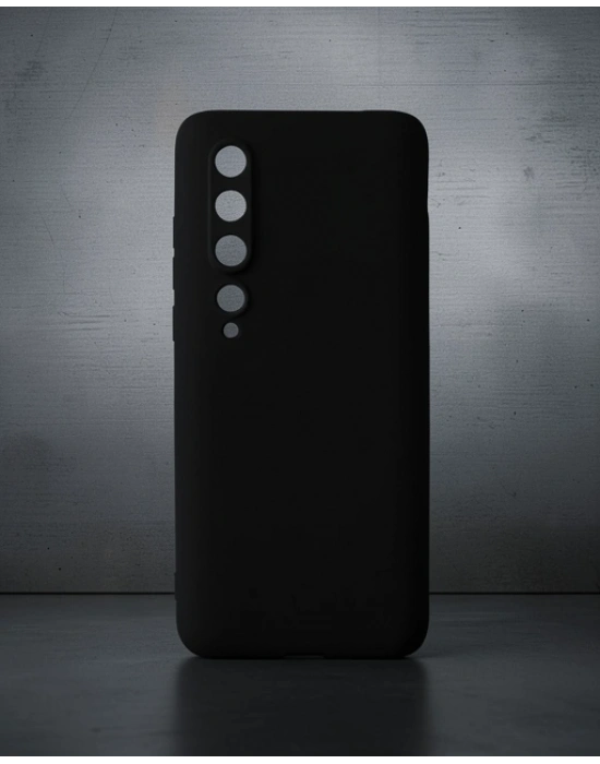 Xiaomi Mi 10 Kılıf First Silikon - Siyah