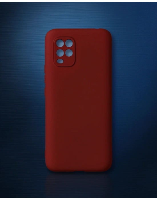 Xiaomi Mi 10 Lite Kılıf First Silikon - Bordo