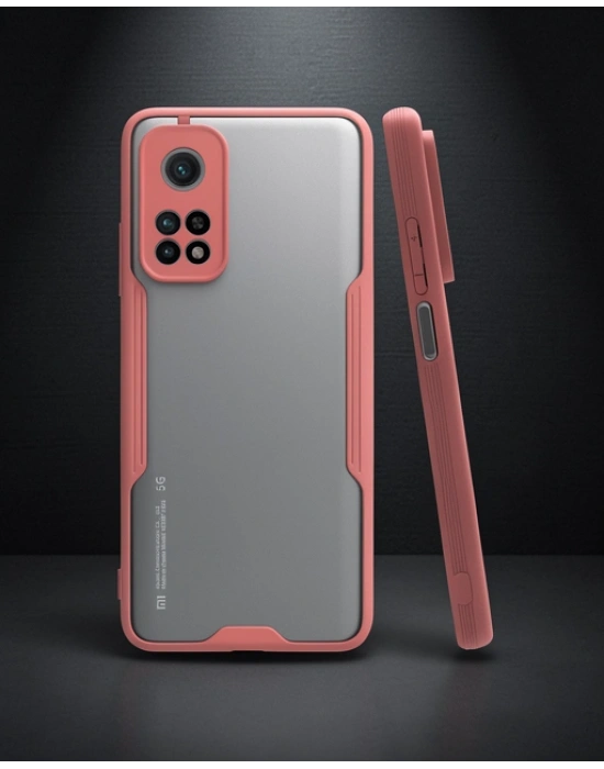 Xiaomi Mi 10t Pro Kılıf Platin Silikon - Pembe