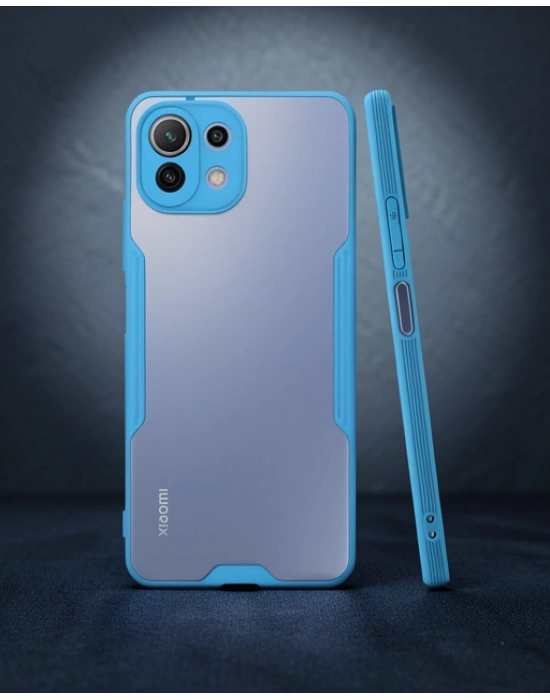 Xiaomi Mi 11 Lite Kılıf Platin Silikon - Mavi