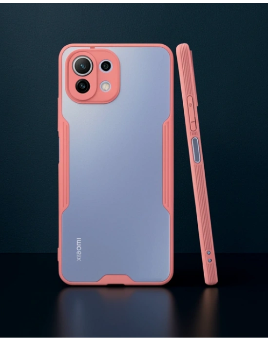 Xiaomi Mi 11 Lite Kılıf Platin Silikon - Pembe