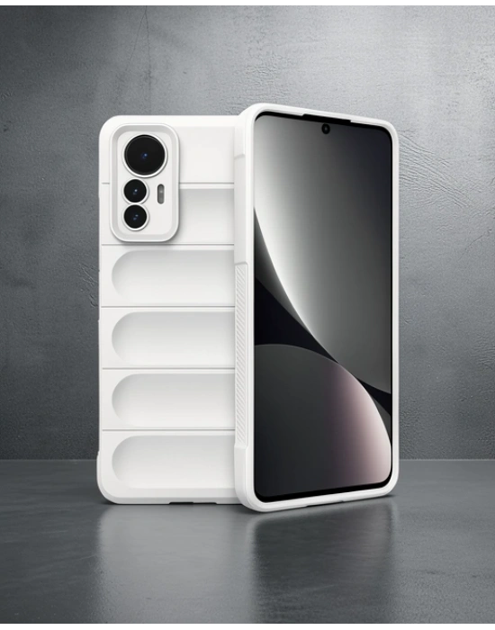 Xiaomi Mi 12 Lite Kılıf Optimum Silikon - Krem