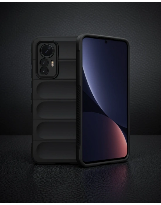 Xiaomi Mi 12 Lite Kılıf Optimum Silikon - Siyah