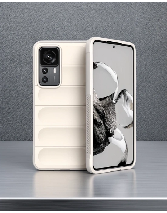 Xiaomi Mi 12t Pro Kılıf Optimum Silikon - Krem
