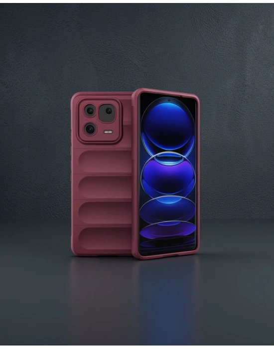 Xiaomi Mi 13 Pro Kılıf Optimum Silikon - Bordo