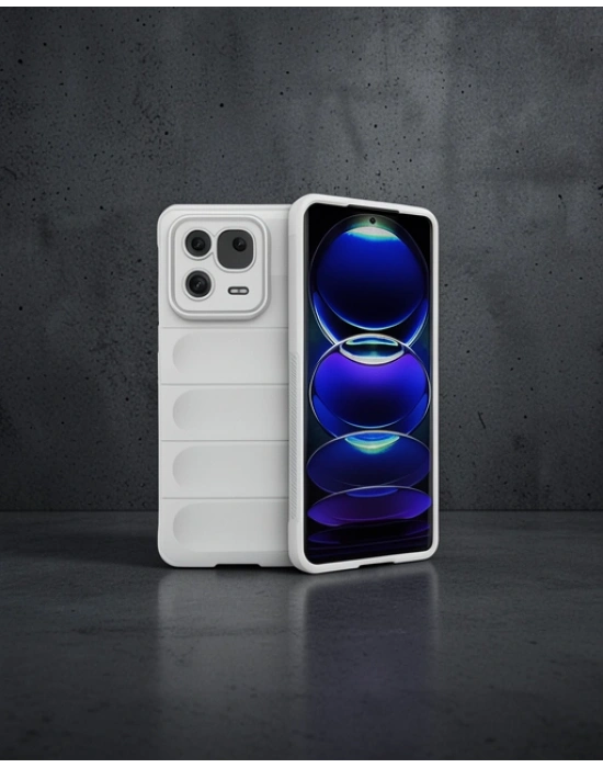 Xiaomi Mi 13 Pro Kılıf Optimum Silikon - Krem