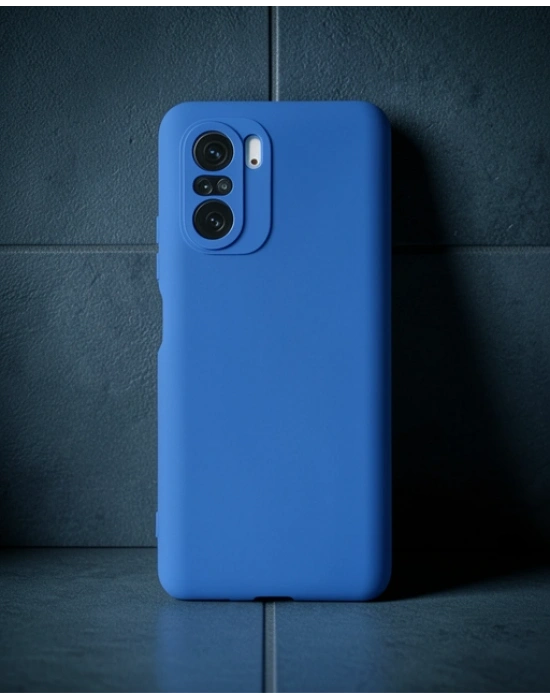 Xiaomi Poco F3 Kılıf First Silikon - Mavi